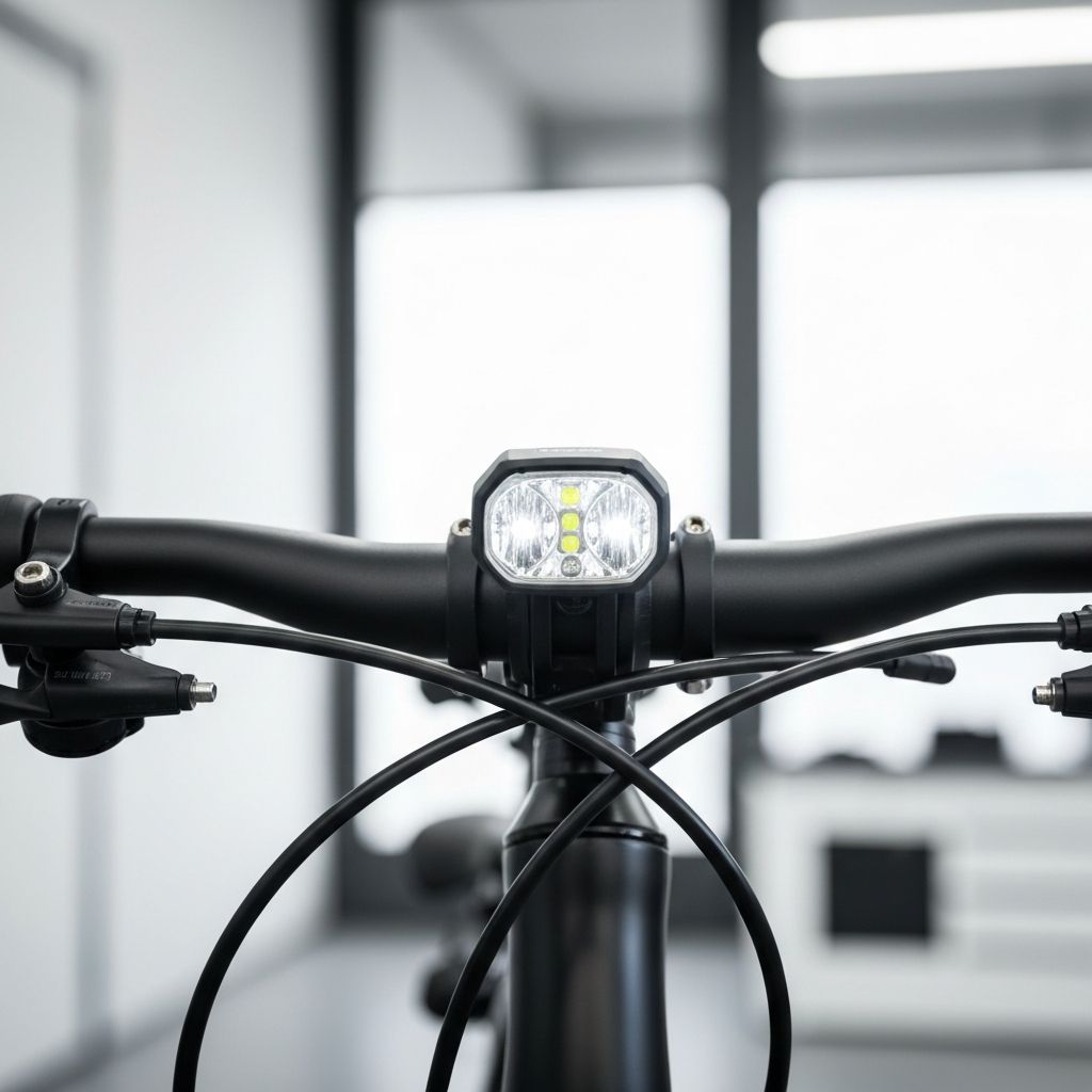 LED-Licht am Fahrradlenker